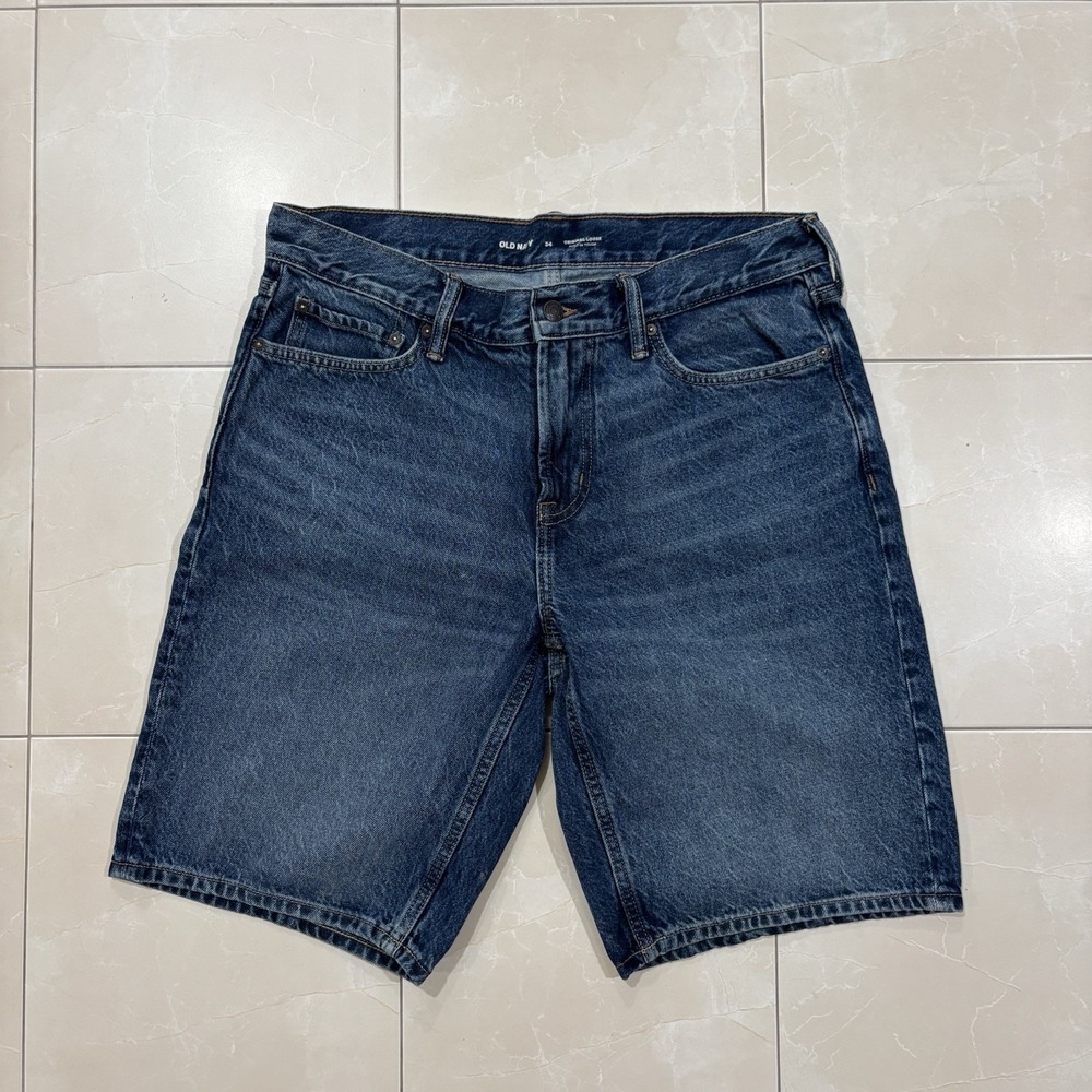 Old Navy Jean Shorts Jorts Men's 34 Blue Wash Dad Y2K 90s Vintage Skate Grunge